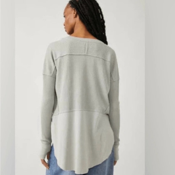 Free People We The Free Monterey Thermal Top XS(oversized) - Picture 5 of 5